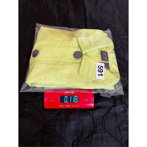 Additions by Chicos Womens Size 1 M US 8 Green Long Sleeves Button-Up Jacket - Picture 10 of 11